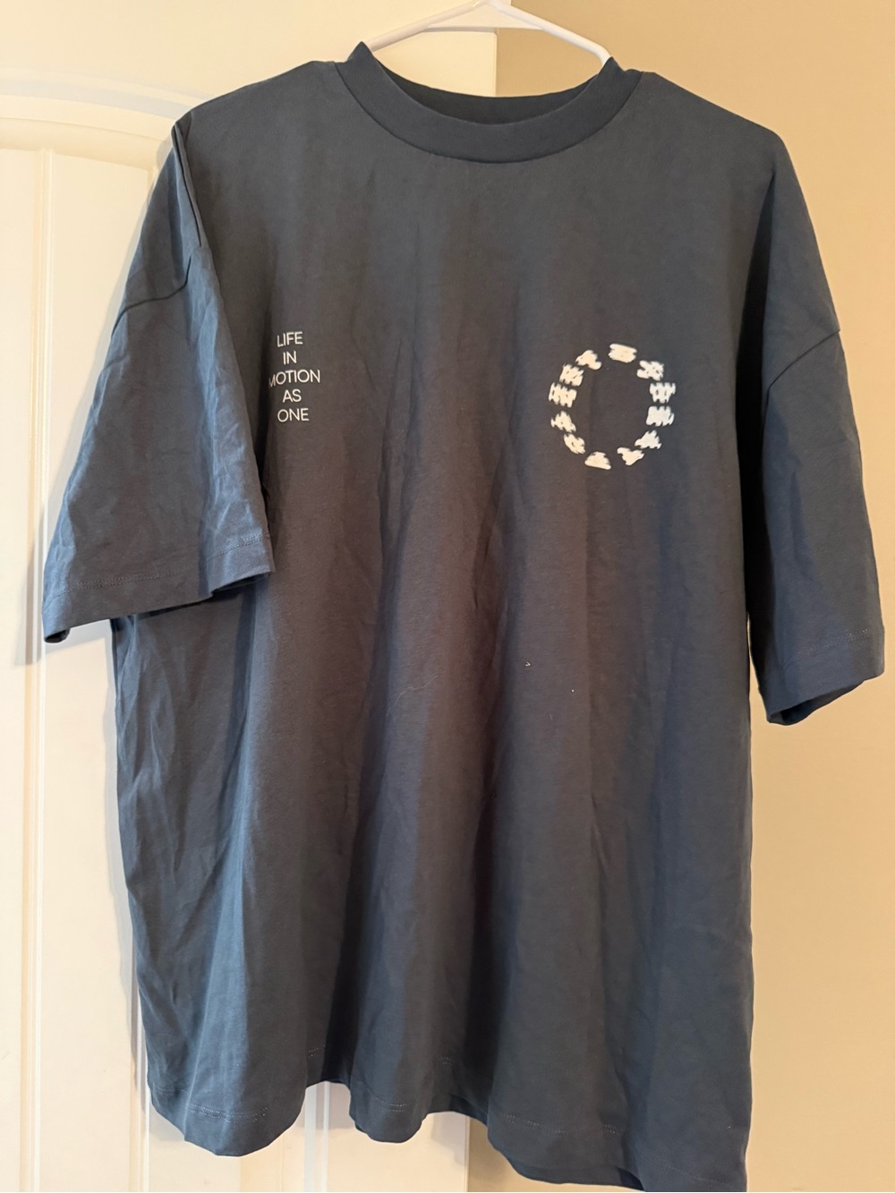 ASOS Navy Graphic Short Sleeve Tee - 'Life In Motion' Ring Print
